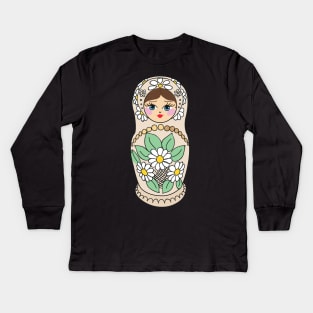 Matryoshka, russian doll, matryoshka Kids Long Sleeve T-Shirt